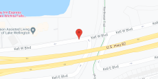 Elison of Lake Wellington in google map