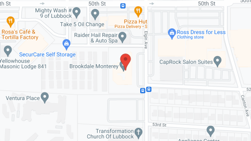 Map of the neighborhood around Brookdale Monterey