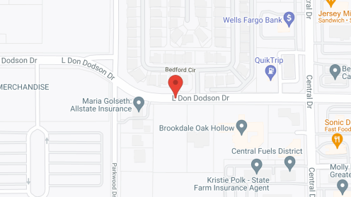 Map of the neighborhood around Brookdale Oak Hollow