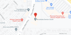 Brookdale Denton South in google map