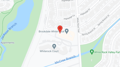 Map of the neighborhood around Brookdale White Rock