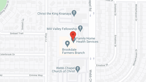 Map of the neighborhood around Brookdale Farmers Branch