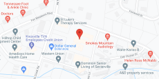 Brookdale Sevierville in google map