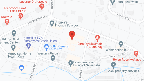 Map of the neighborhood around Brookdale Sevierville