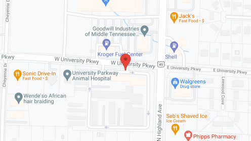 Map of the neighborhood around Brookdale Jackson Oaks