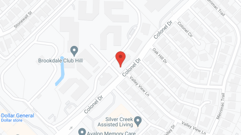 Map of the neighborhood around Brookdale Club Hill