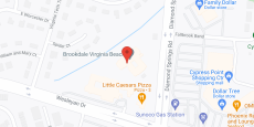 Brookdale Virginia Beach in google map