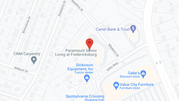 Paramount Senior Living at Fredericksburg in google map