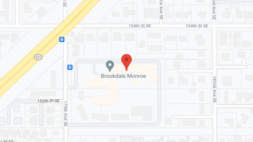Map of the neighborhood around Brookdale Monroe