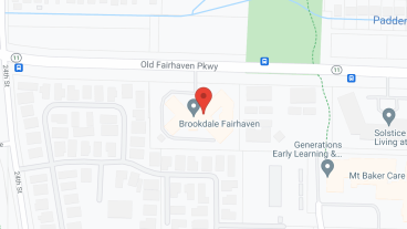 Brookdale Fairhaven in google map