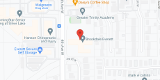 Brookdale Everett in google map