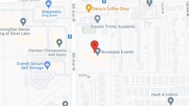 Brookdale Everett in google map