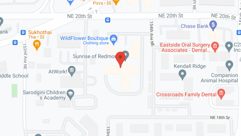 Map of the neighborhood around Sunrise of Redmond