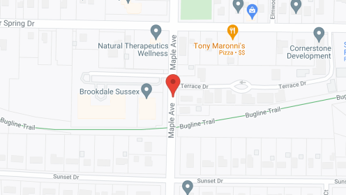 Map of the neighborhood around Brookdale Sussex