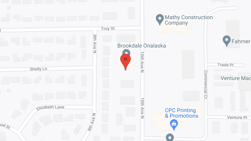 Map of the neighborhood around Brookdale Onalaska