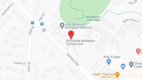 Map of the neighborhood around Brookdale Middleton Century Avenue