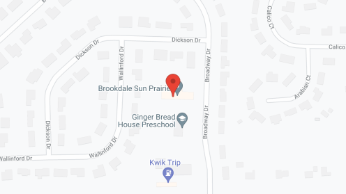 Map of the neighborhood around Brookdale Sun Prairie