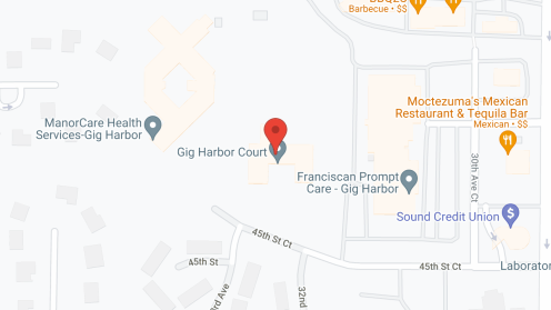 Map of the neighborhood around Gig Harbor Court