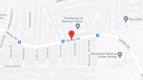 Map of the neighborhood around Brookdale Medical Center Whitby
