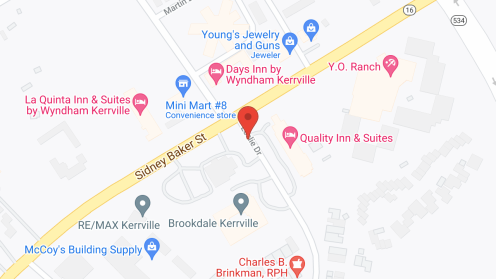 Map of the neighborhood around Brookdale Kerrville