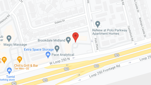 Map of the neighborhood around Brookdale Midland