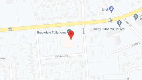 Map of the neighborhood around Brookdale Tullahoma