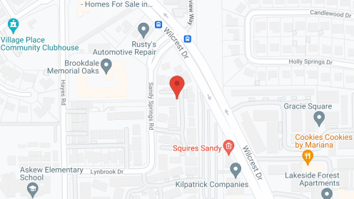 Map of the neighborhood around Brookdale Memorial Oaks