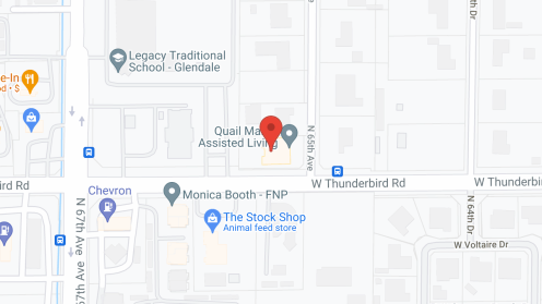 Map of the neighborhood around Quail Manor Assisted Living