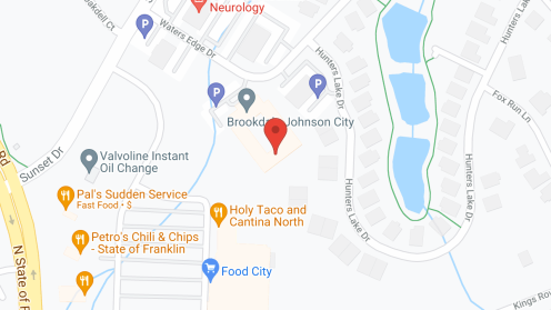 Map of the neighborhood around Brookdale Johnson City