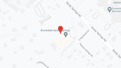 Map of the neighborhood around Brookdale Sandy Springs