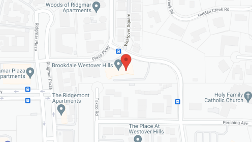 Map of the neighborhood around Brookdale Westover Hills