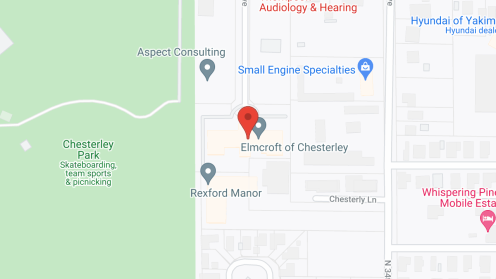 Map of the neighborhood around Cascades Chesterley