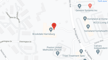 Brookdale Harrisburg in google map