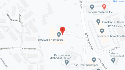 Map of the neighborhood around Brookdale Harrisburg
