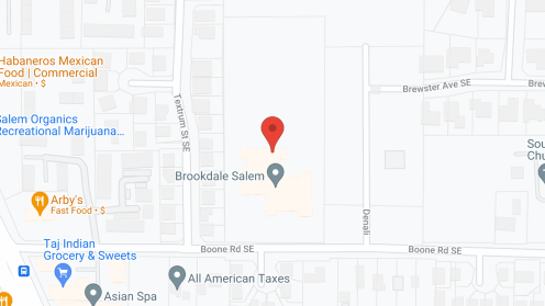 Map of the neighborhood around Brookdale Salem