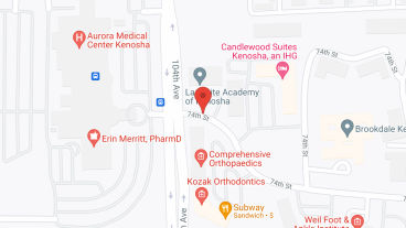 Brookdale Kenosha in google map