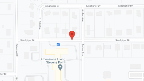 Map of the neighborhood around Dimensions Living Stevens Point