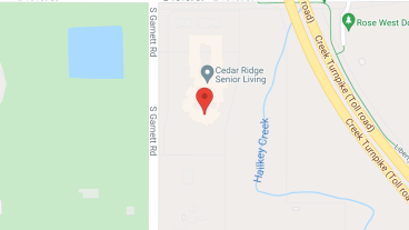 Cedar Ridge Senior Living in google map
