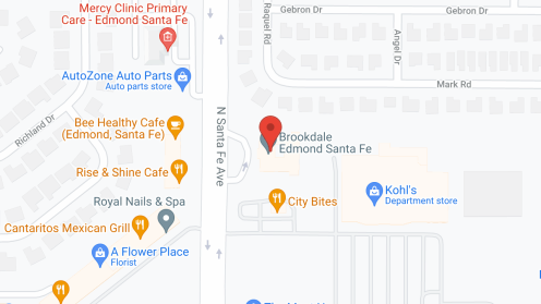 Map of the neighborhood around Oxford Springs Edmond