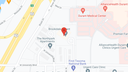 Map of the neighborhood around Oxford Springs Durant