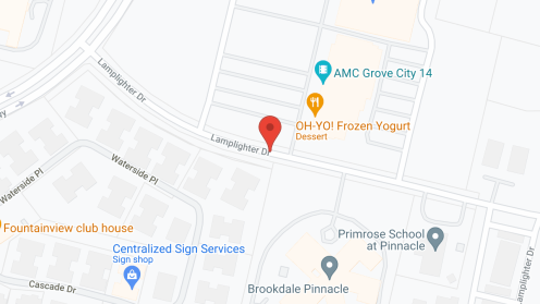 Map of the neighborhood around Brookdale Pinnacle (Offering HealthPlus)