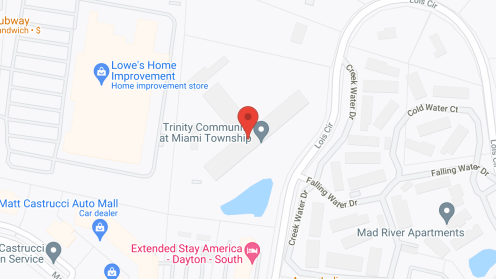 Map of the neighborhood around Trinity Community at Miami Township