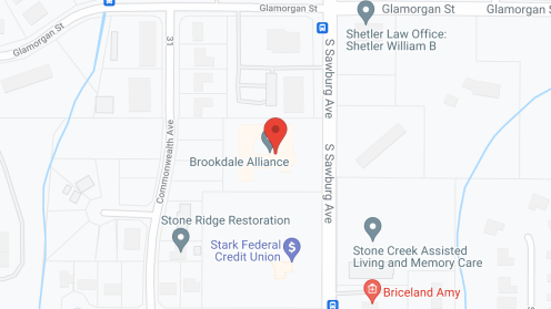 Map of the neighborhood around Brookdale Alliance