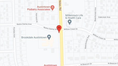 Map of the neighborhood around Brookdale Austintown