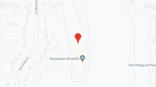 Map of the neighborhood around Brookdale Wickliffe (Offering HealthPlus)