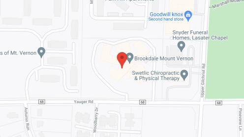 Map of the neighborhood around Brookdale Mount Vernon
