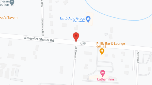 Map of the neighborhood around Elderwood Village at Colonie