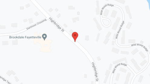 Map of the neighborhood around Brookdale Fayetteville