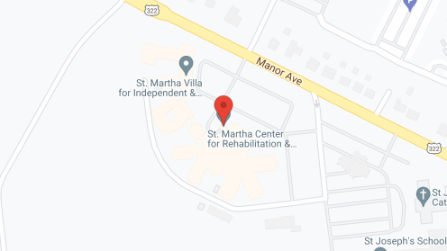 Map of the neighborhood around Saint Marthas Nursing Home