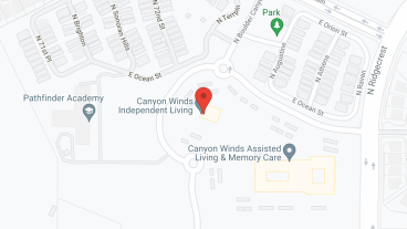 Canyon Winds Independent Living in google map